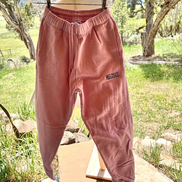Ganni Pink Sweatpants - Picture 1 of 5